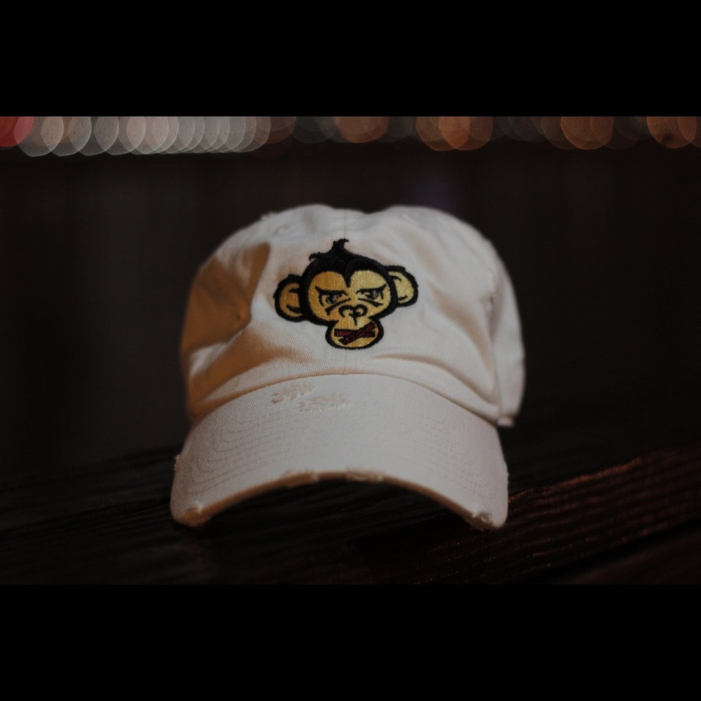 Trap2four7 exclusive tan ripped hat